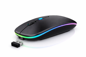 Mouse Inalámbrico RGB Recargable Bluetooth Silencioso
