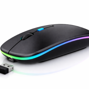 Mouse Inalámbrico RGB Recargable Bluetooth Silencioso