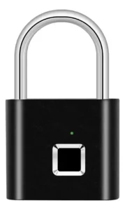 Candado Huella Digital De Metal Con Carga USB – 10 Huellas, Impermeable IP67