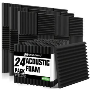 Panel Acústico Pack X24 De Alta Densidad Negro