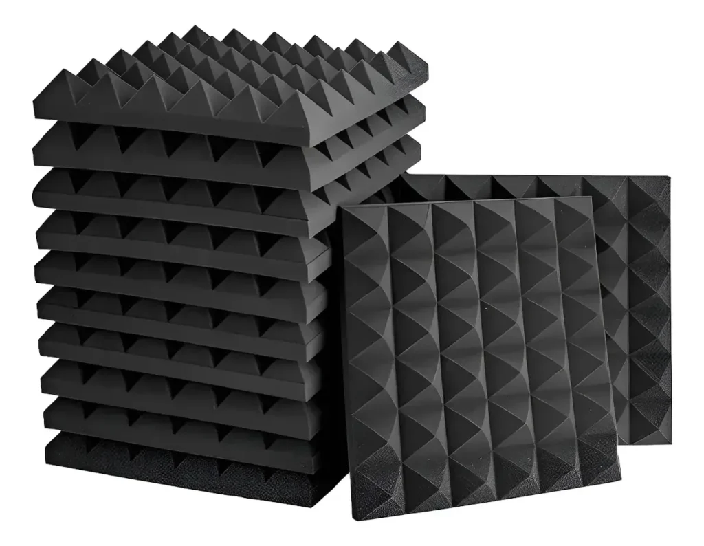 Panel Acústico Piramidal 3D  Pack x6 Unidades
