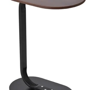 Mesa Auxiliar Lateral Minimalista Ovalada Moderna Para Sala Dormitorio