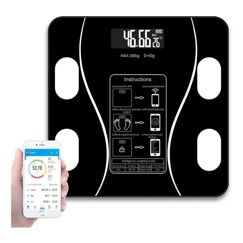 Balanza Digital Inteligente Bluetooth Medidor De Grasa Corporal