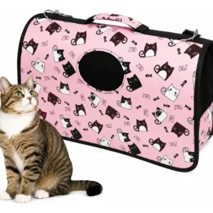 Bolso Transportador Plegable Para Mascotas Perros Gatos Tamaño L
