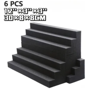 Espuma Acústica Trapezoide Alta Densidad Pack x6