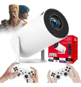 Proyector WiFi 4K Con 2 Mandos Y Juegos Integrados