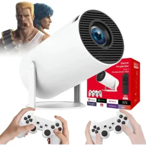 Proyector WiFi 4K Con 2 Mandos Y Juegos Integrados