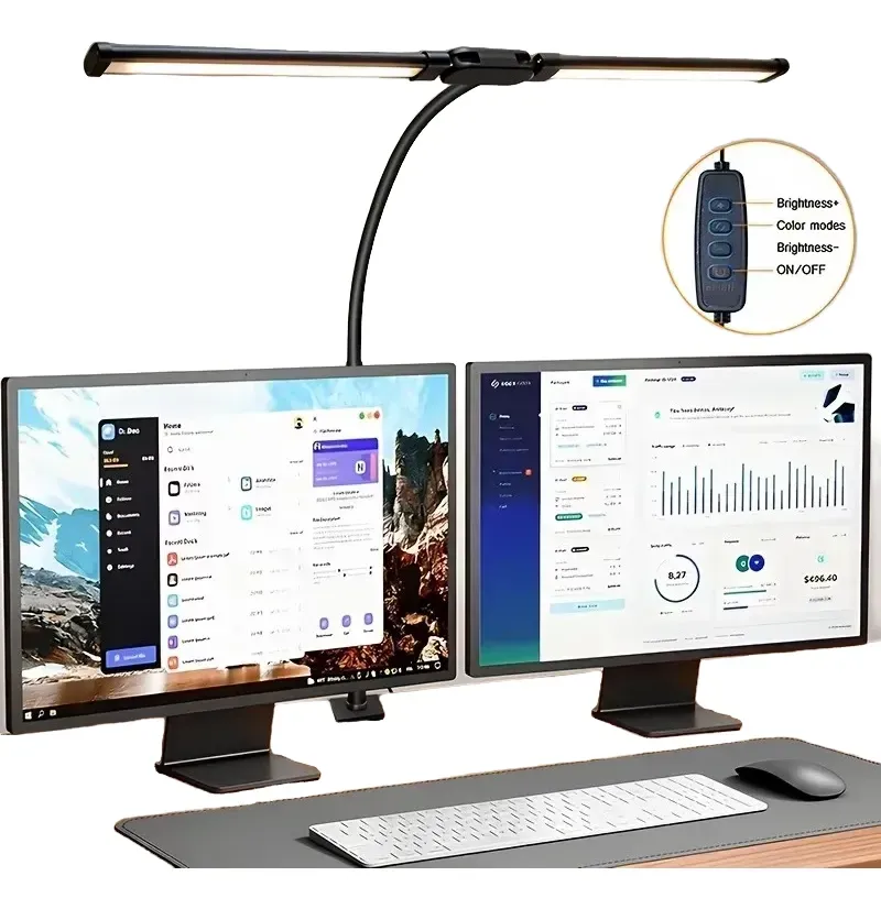 Lámpara LED Doble Para Monitor 3 Modos De Luz Regulable