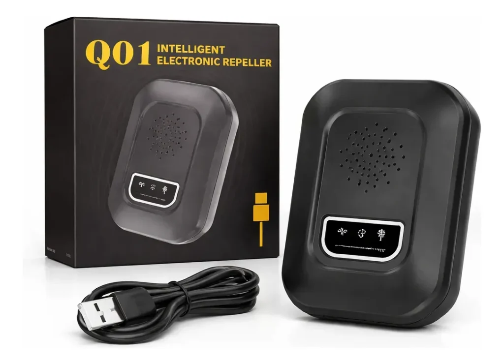 Repelente Ultrasónico Electrónico USB Contra Mosquitos Ratas Cucarachas