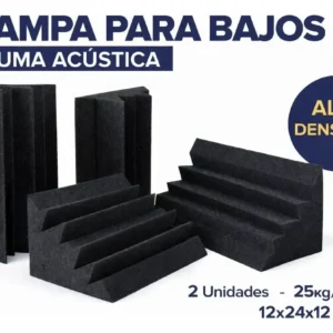 Trampa De Bajos Esquina Espuma Acústica Alta Densidad Pack x2