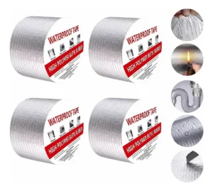 Cinta Adhesiva Impermeable X4 Unidades Ultra Fuerte 5m X 5cm