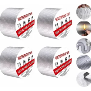 Cinta Adhesiva Impermeable X4 Unidades Ultra Fuerte 5m X 5cm